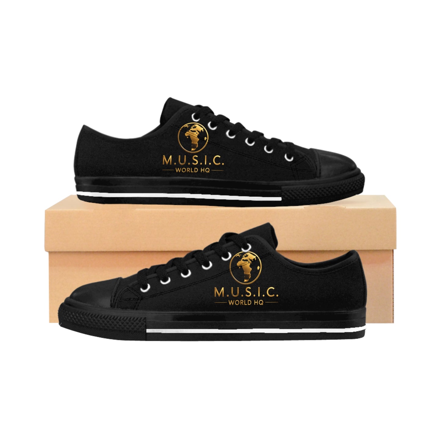 M.U.S.I.C. World HQ Heritage Premium Low-Top Sneakers
