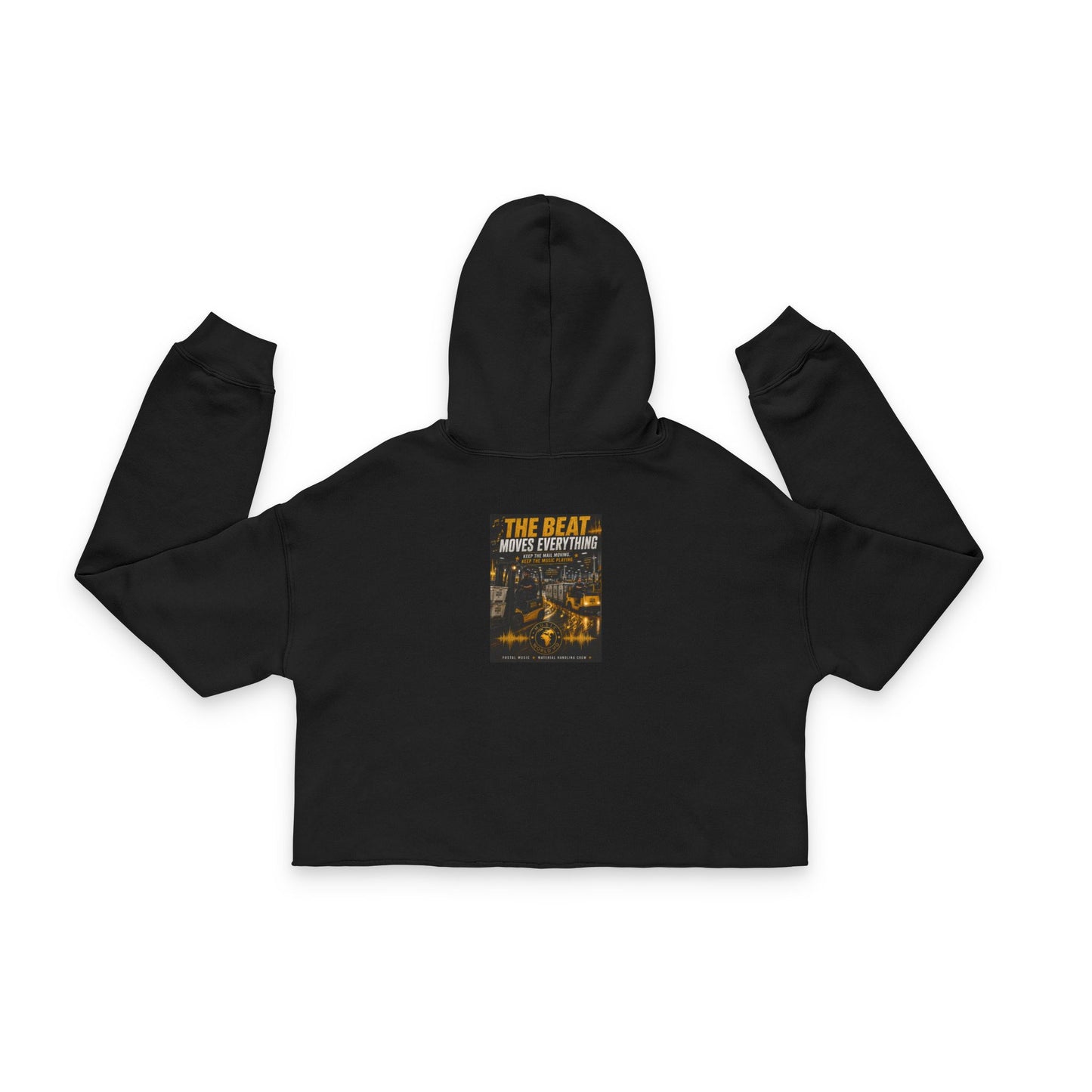 The Beat Moves Everything — Women's Cropped Hoodie | Postal Music