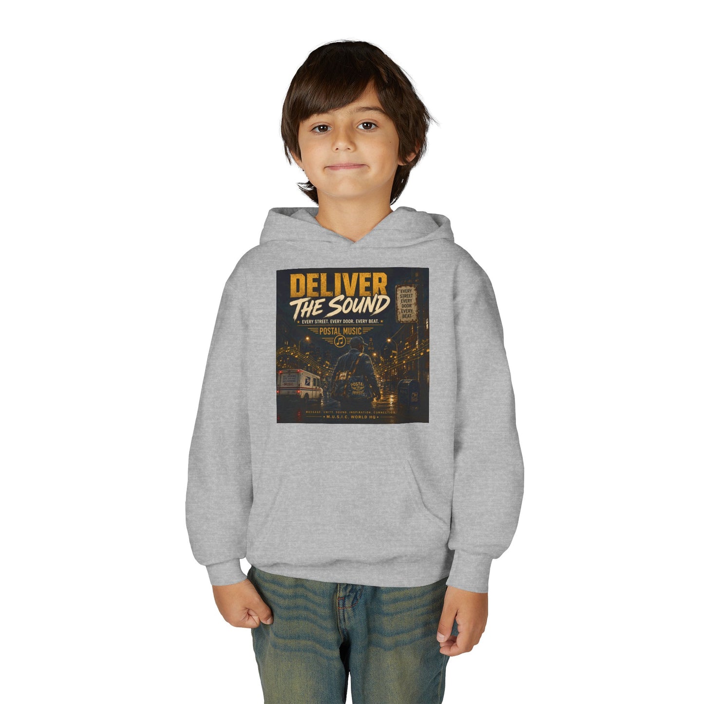 Postal Music — Deliver the Sound — Youth Hoodie