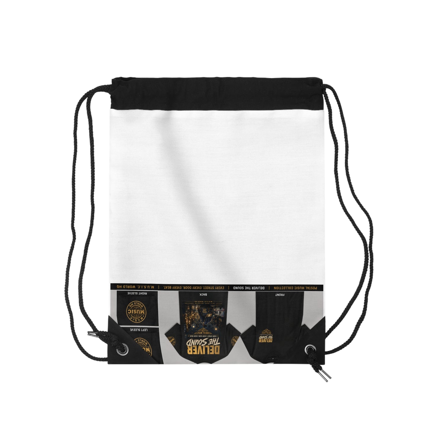 Postal Music — Deliver the Sound — Drawstring Backpack