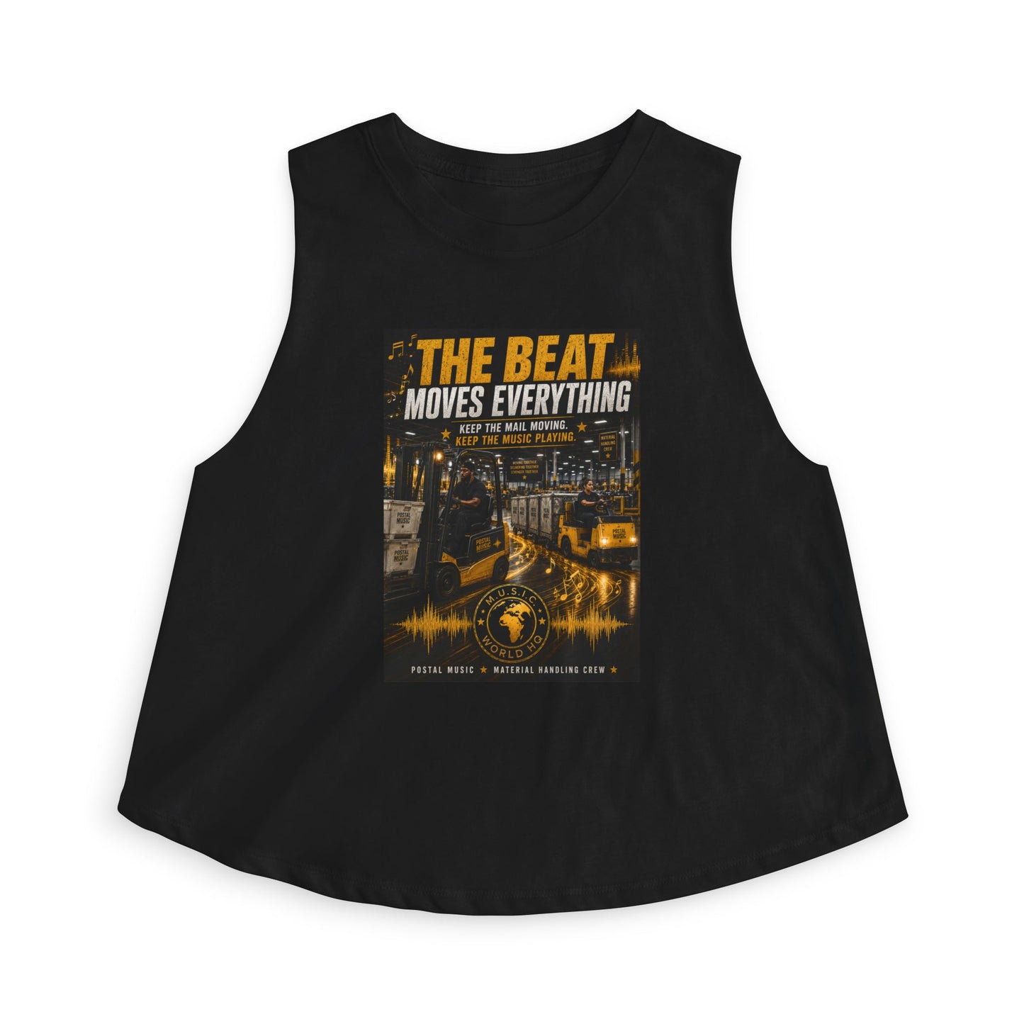 The Beat Moves Everything — Women's Cropped Tee | Postal Music