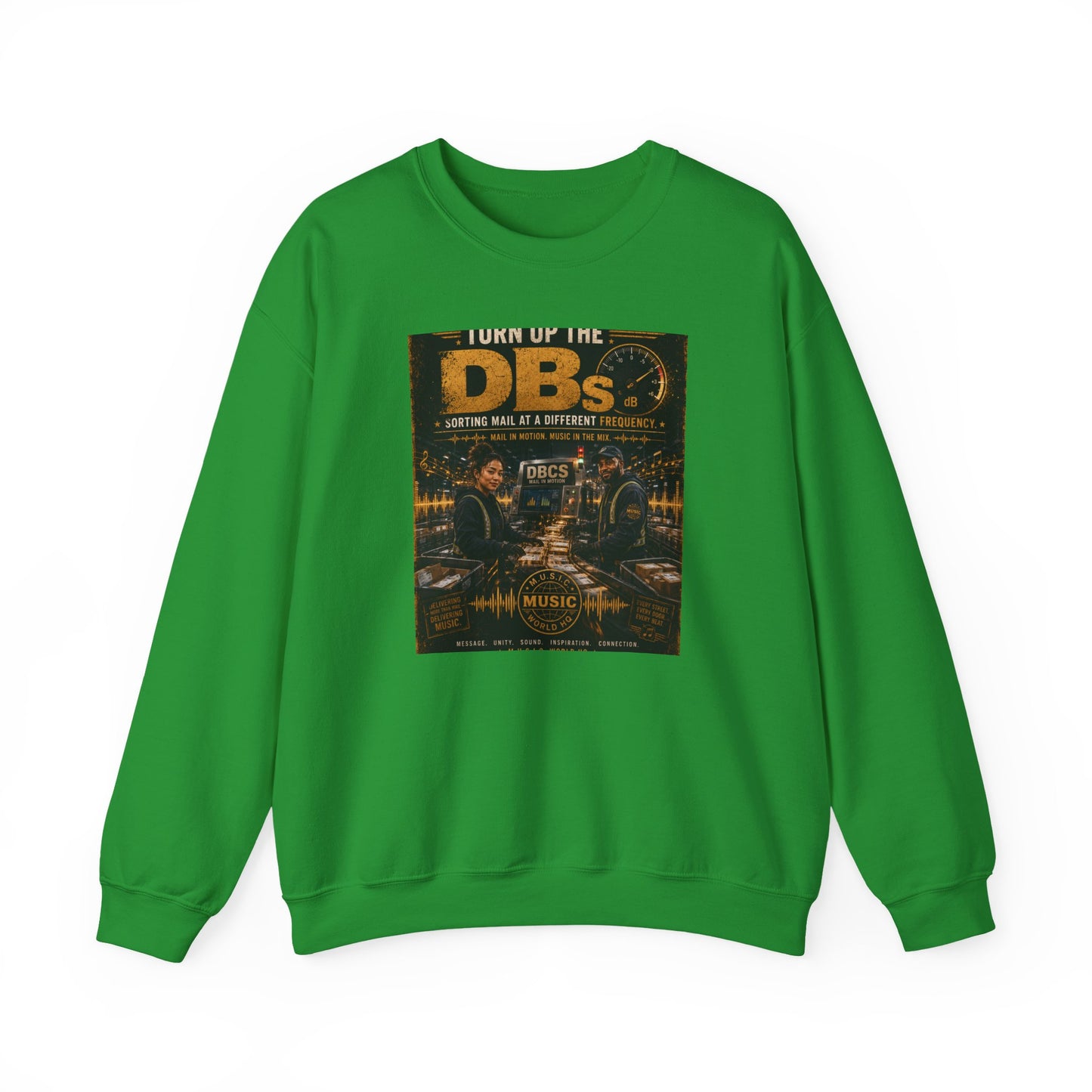 Turn Up the DBs — Men's Crewneck Sweatshirt (Jogger Set Top)
