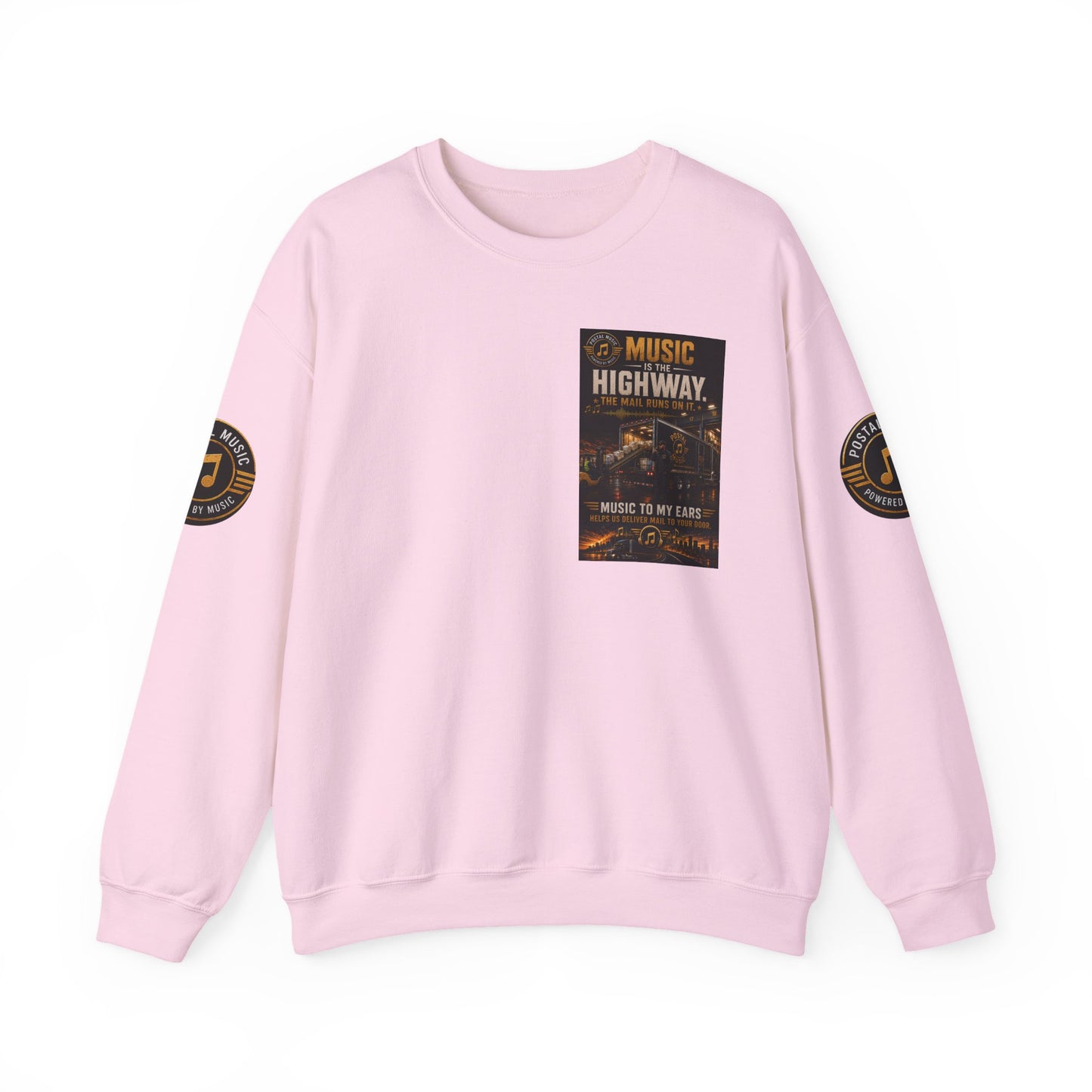 Postal Music — Music Is the Highway — Core Crewneck Sweatshirt