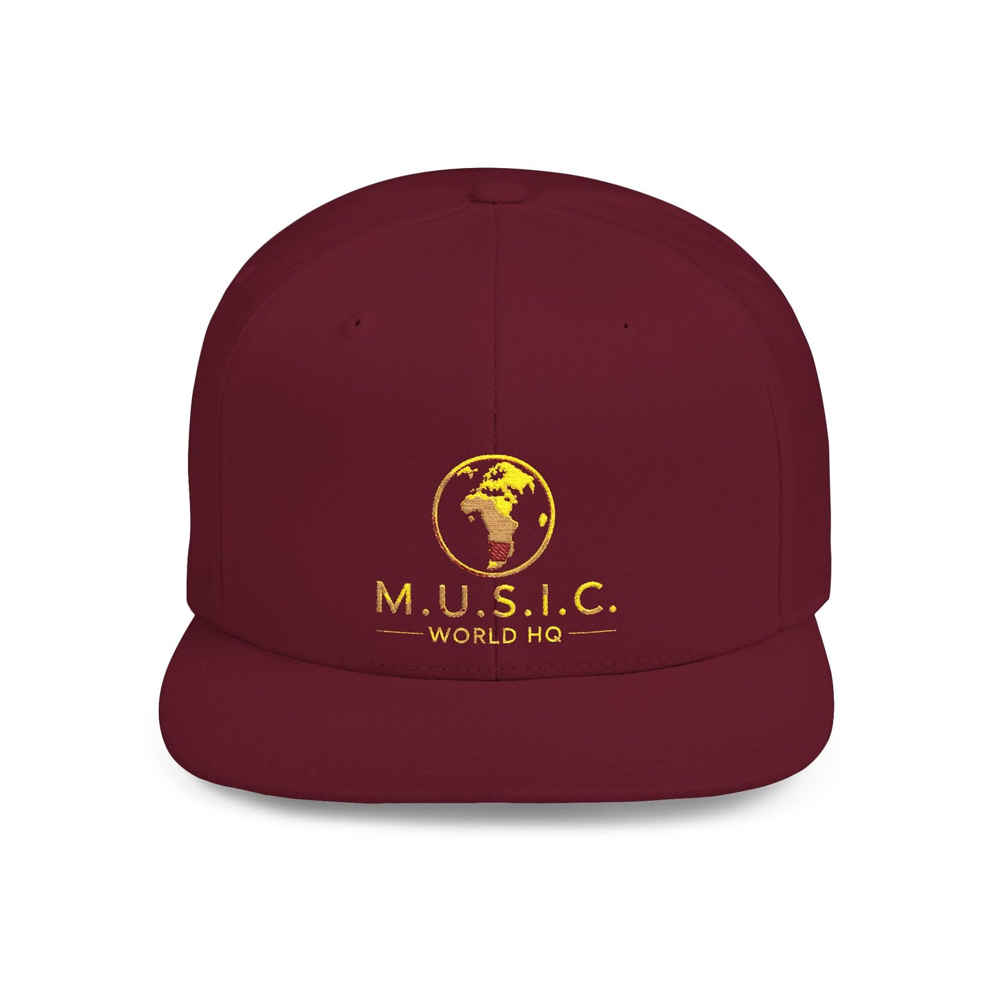 M.U.S.I.C. World HQ Heritage Premium Flat-Bill Snapback