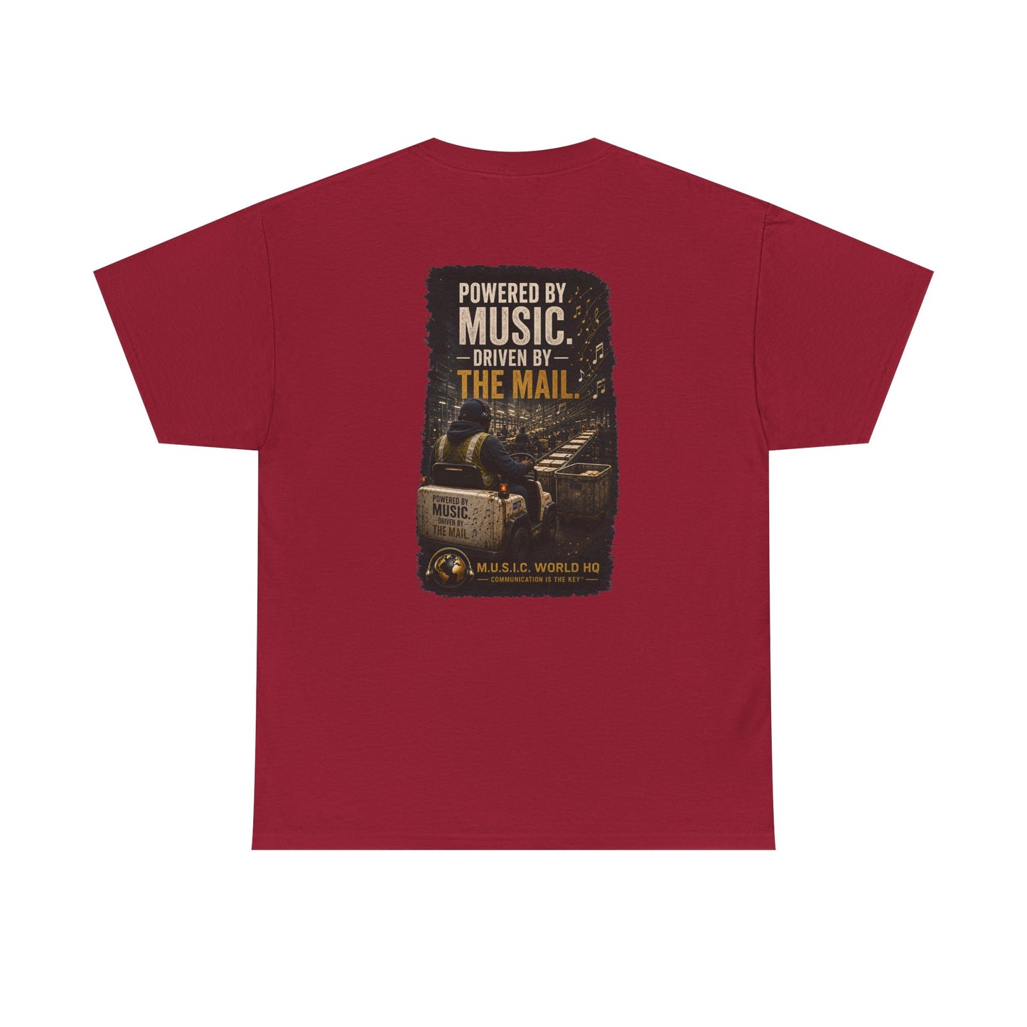 Postal Music - Powered by Music Premium T-Shirt - Colorways A