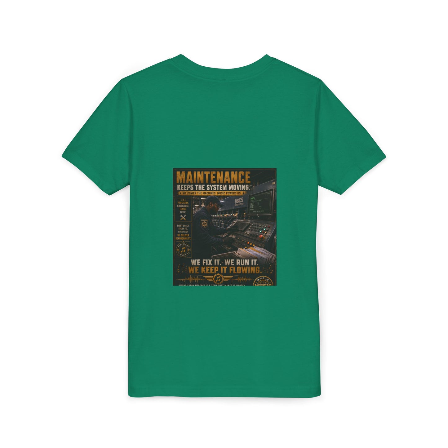 Postal Music — Maintenance Keeps the System Moving — Youth T-Shirt