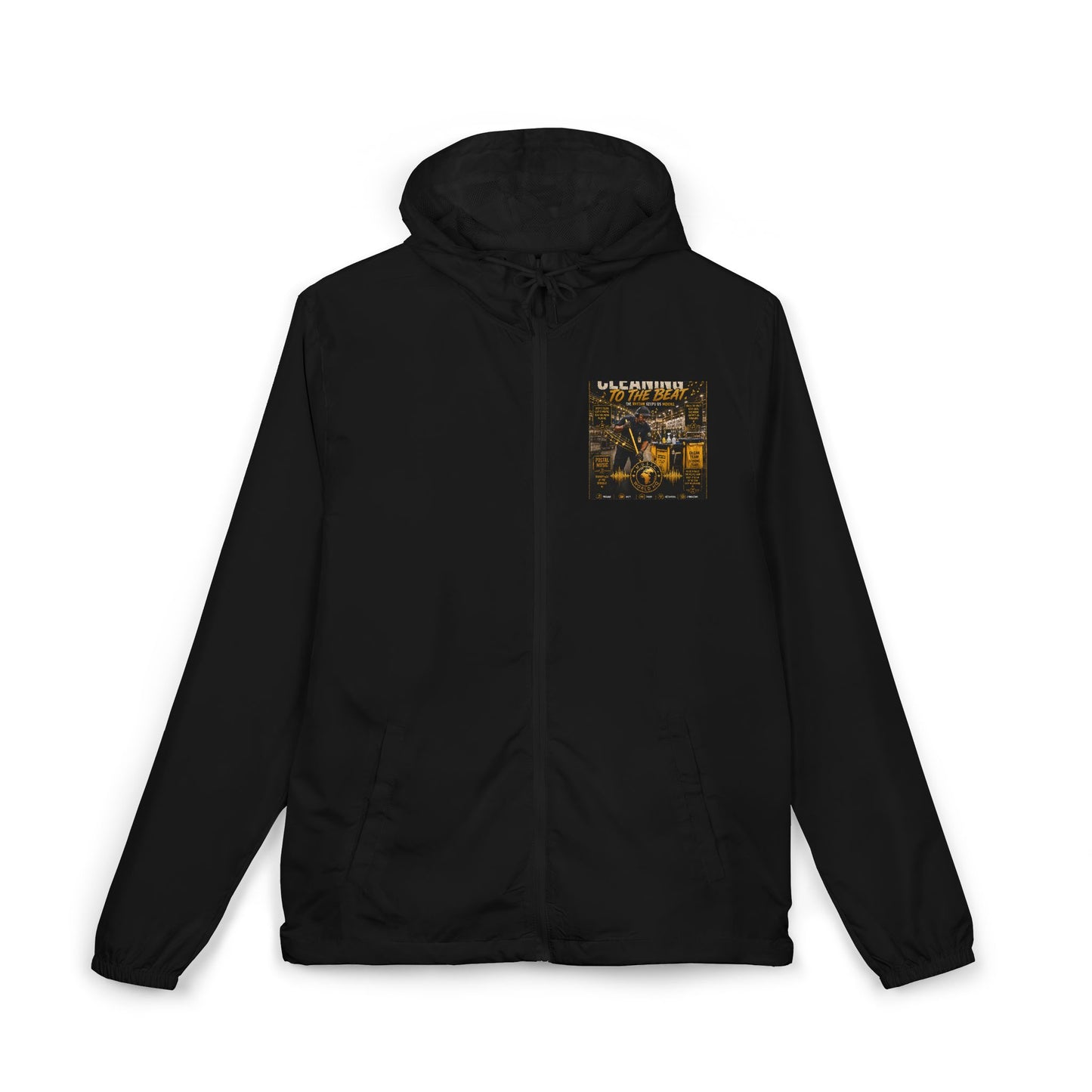 Cleaning to the Beat — Athletic Track Jacket