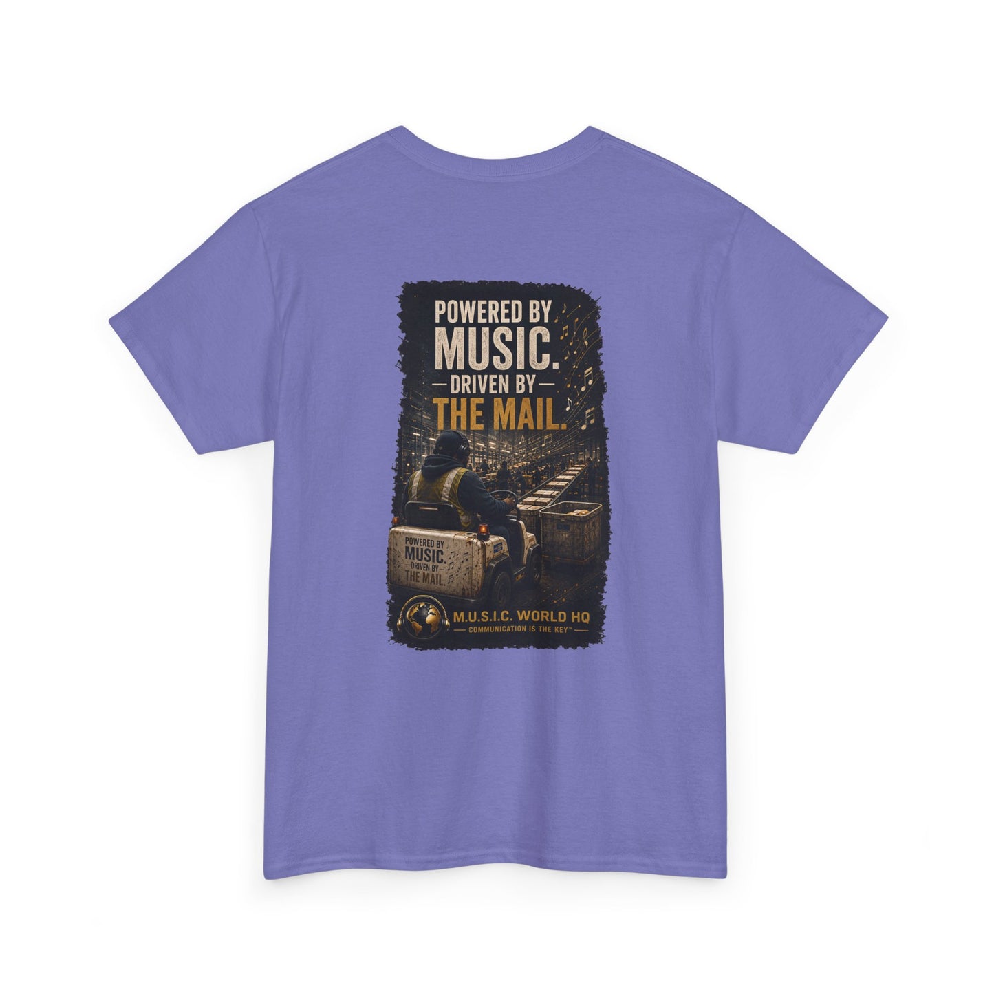 Postal Music - Powered by Music Premium T-Shirt - Colorways F