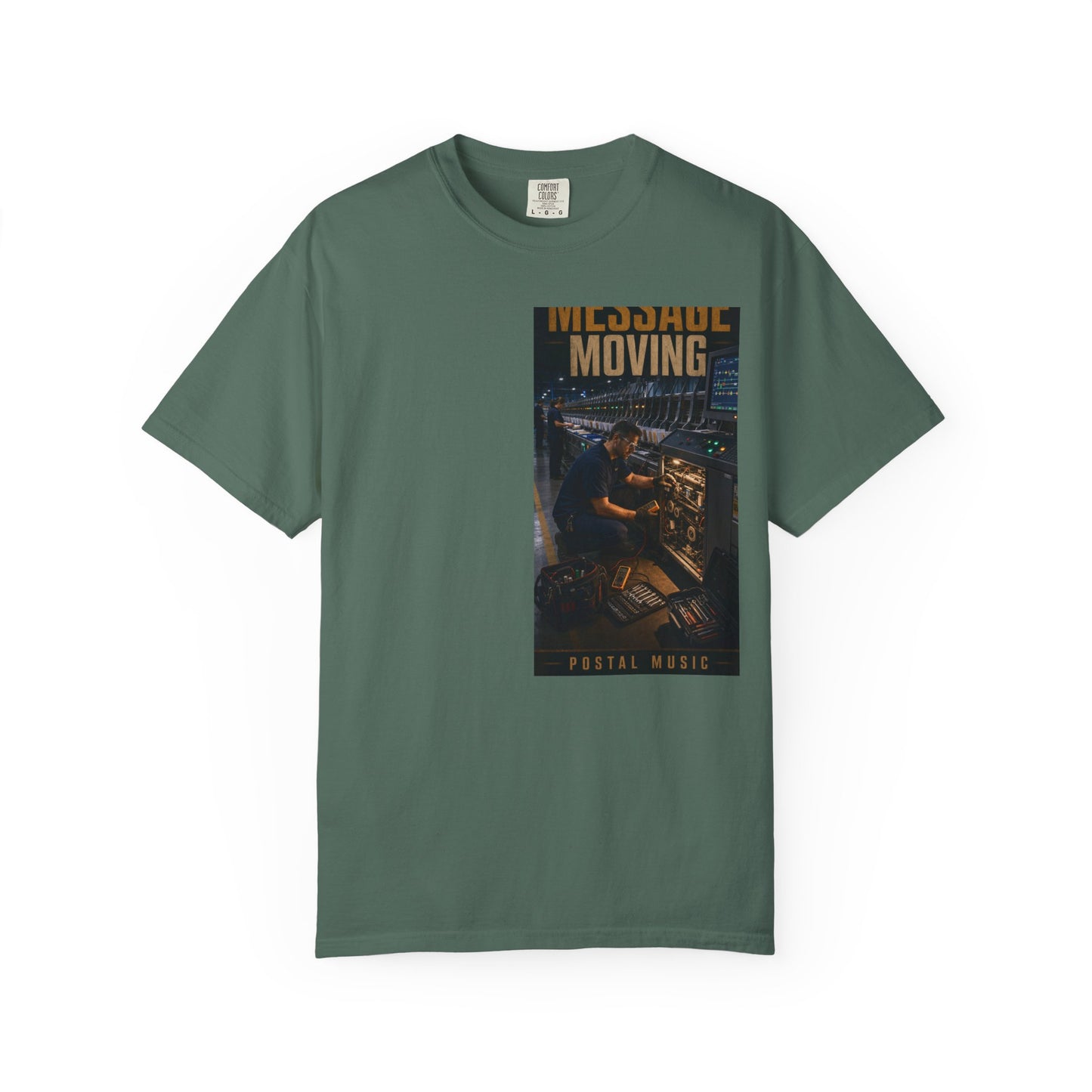 Postal Music — Keep the Message Moving — Garment-Dyed T-Shirt