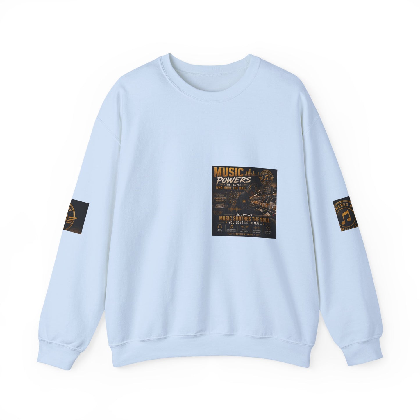 Postal Music — Music Powers the People — Core Crewneck Sweatshirt
