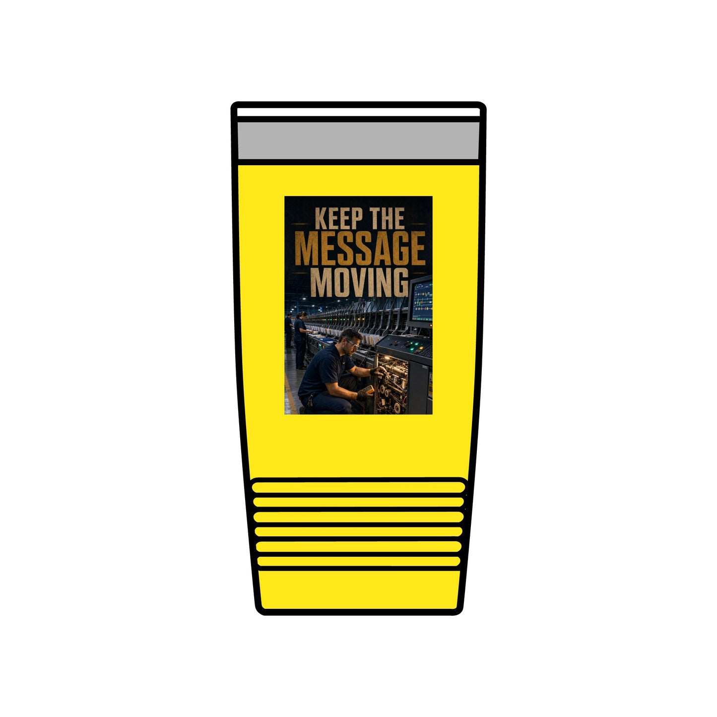 Postal Music — Keep the Message Moving — Insulated Tumbler 20oz