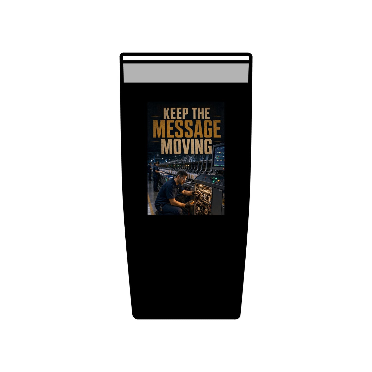 Postal Music — Keep the Message Moving — Insulated Tumbler 20oz