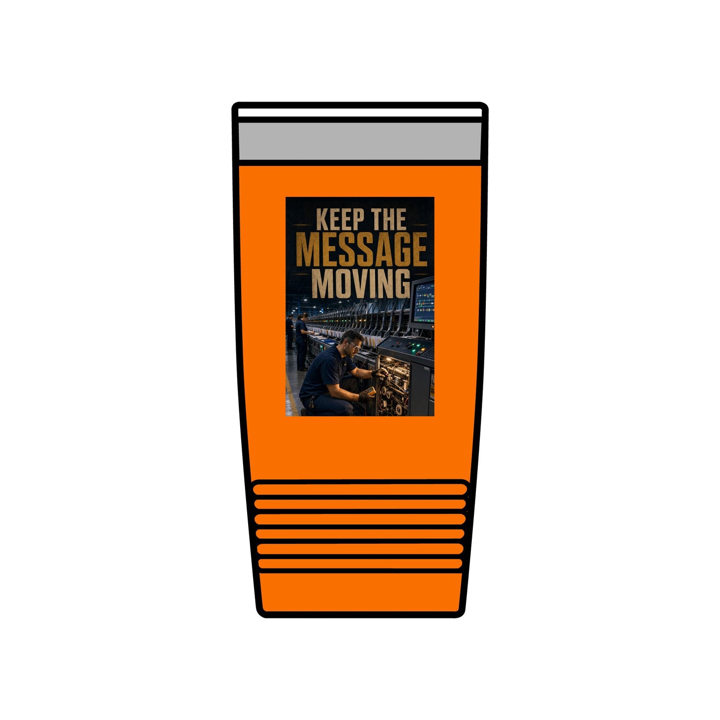 Postal Music — Keep the Message Moving — Insulated Tumbler 20oz