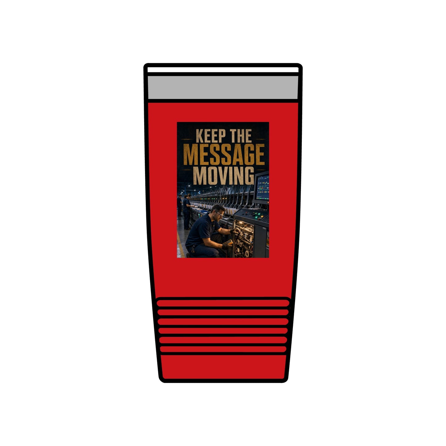 Postal Music — Keep the Message Moving — Insulated Tumbler 20oz