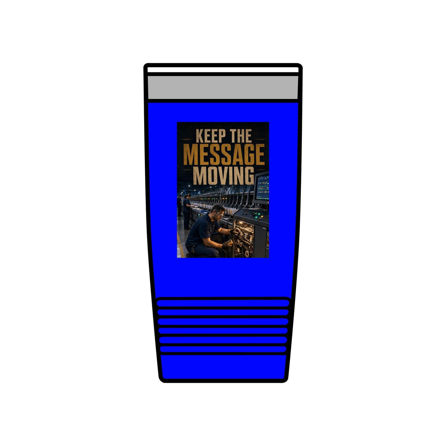 Postal Music — Keep the Message Moving — Insulated Tumbler 20oz