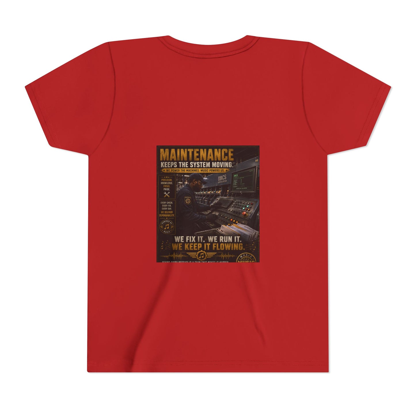 Postal Music — Maintenance Keeps the System Moving — Youth T-Shirt