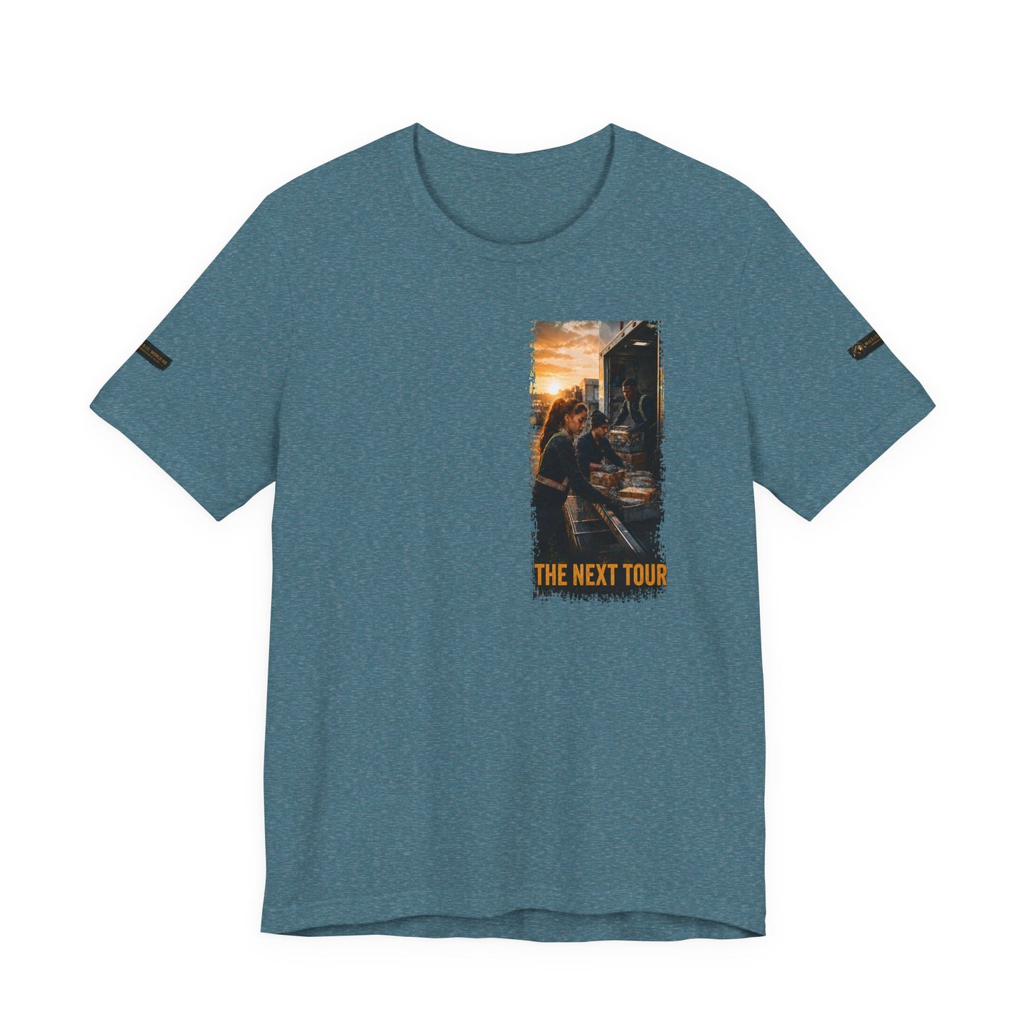 Postal Music — The Next Tour Premium Unisex T-Shirt — Color Group 4 of 11