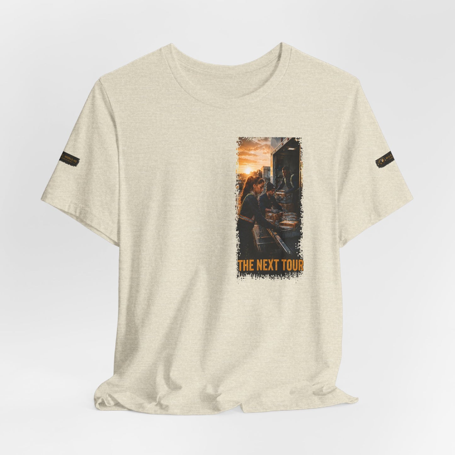 Postal Music — The Next Tour Premium Unisex T-Shirt — Color Group 6 of 11