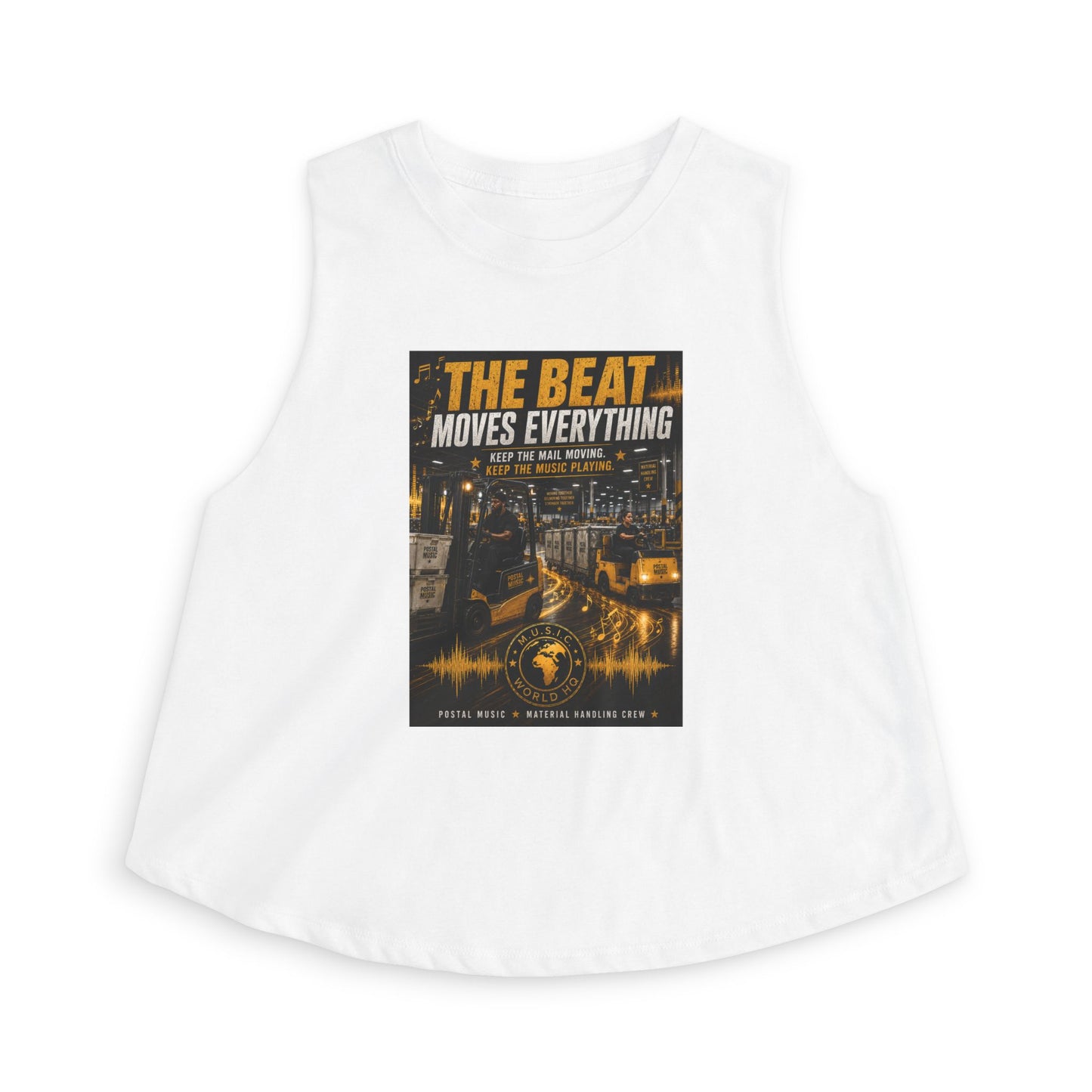 The Beat Moves Everything — Women's Cropped Tee | Postal Music