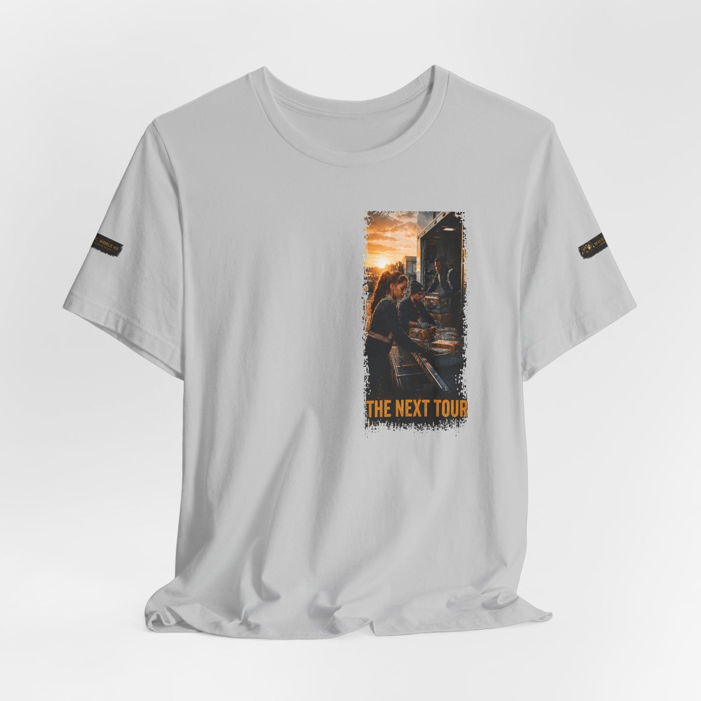 Postal Music — The Next Tour Premium Unisex T-Shirt — Color Group 10 of 11