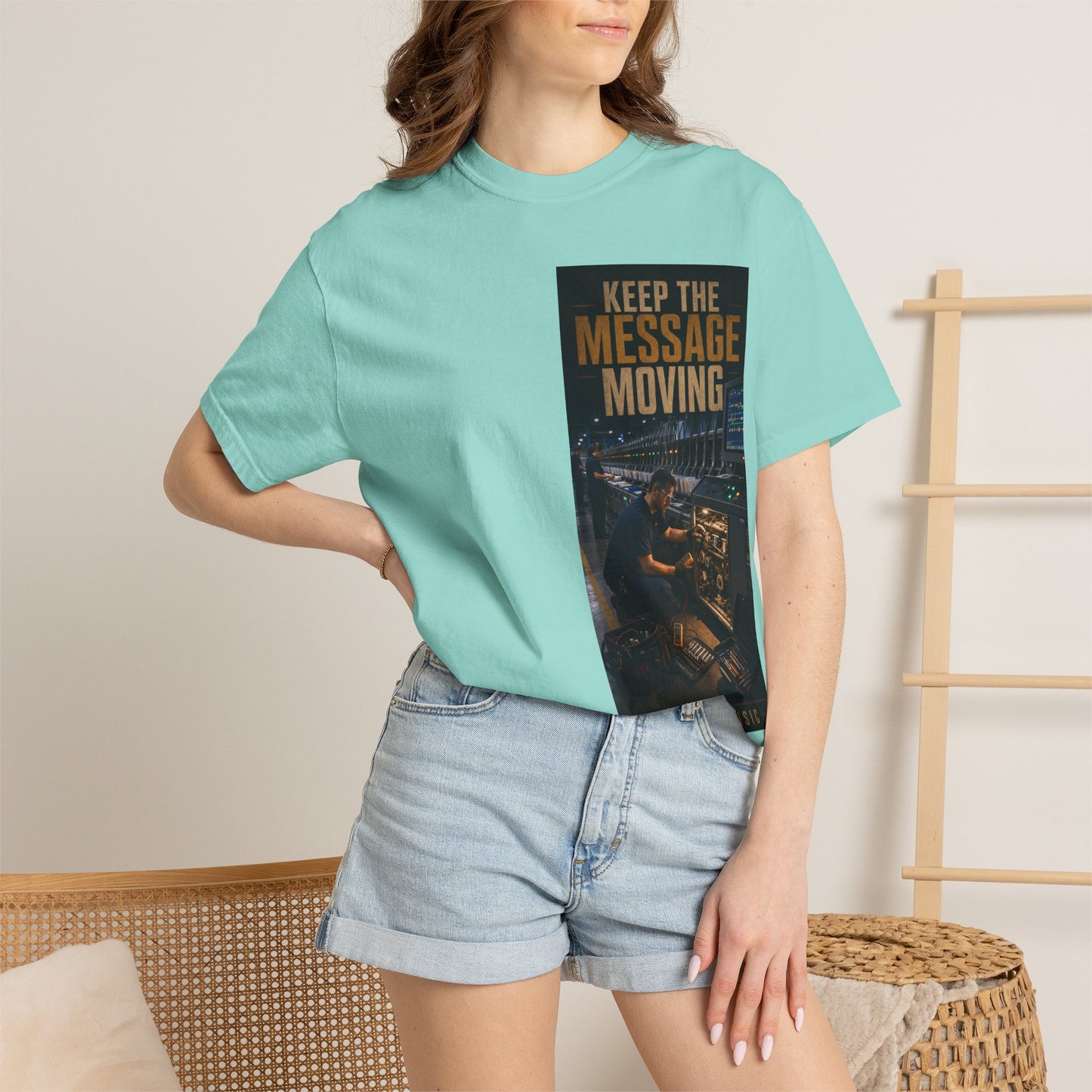 Postal Music — Keep the Message Moving — Garment-Dyed T-Shirt