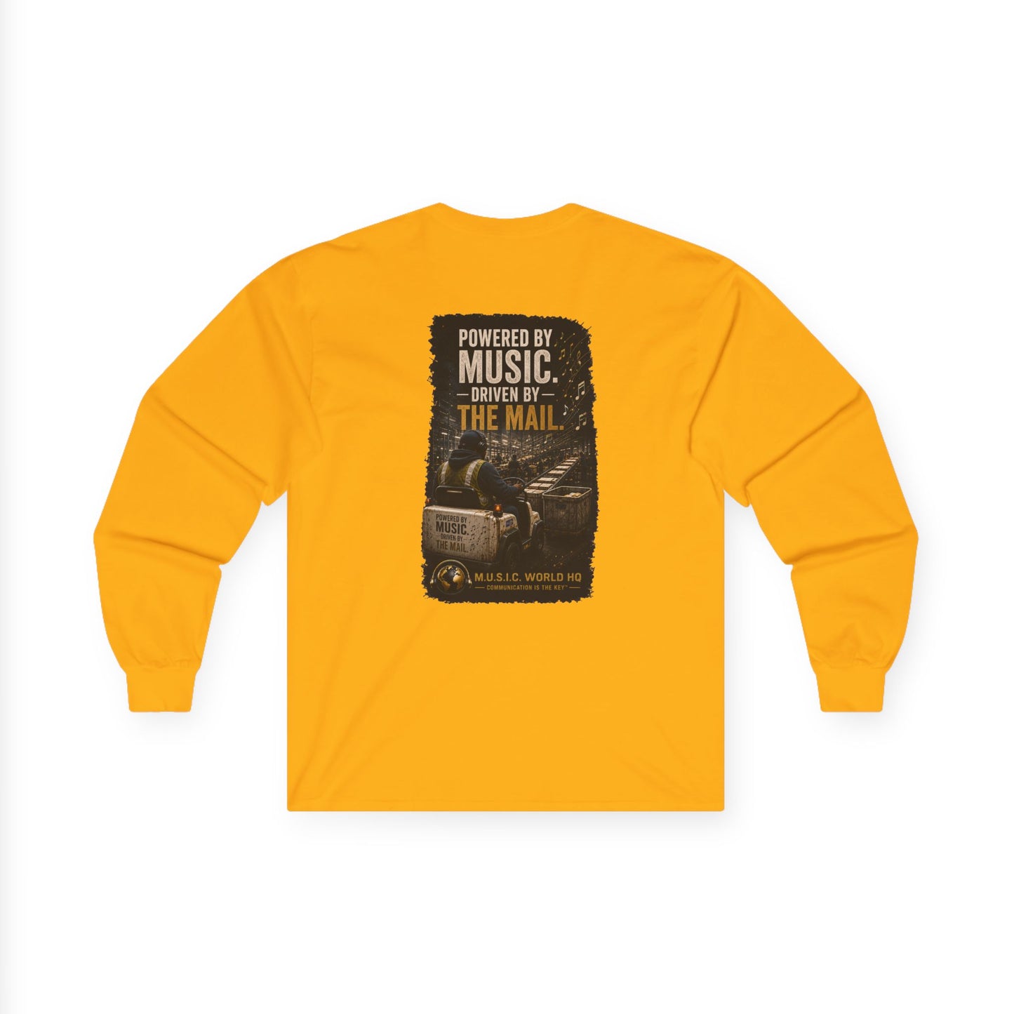 Postal Music - Powered by Music Long Sleeve Tee