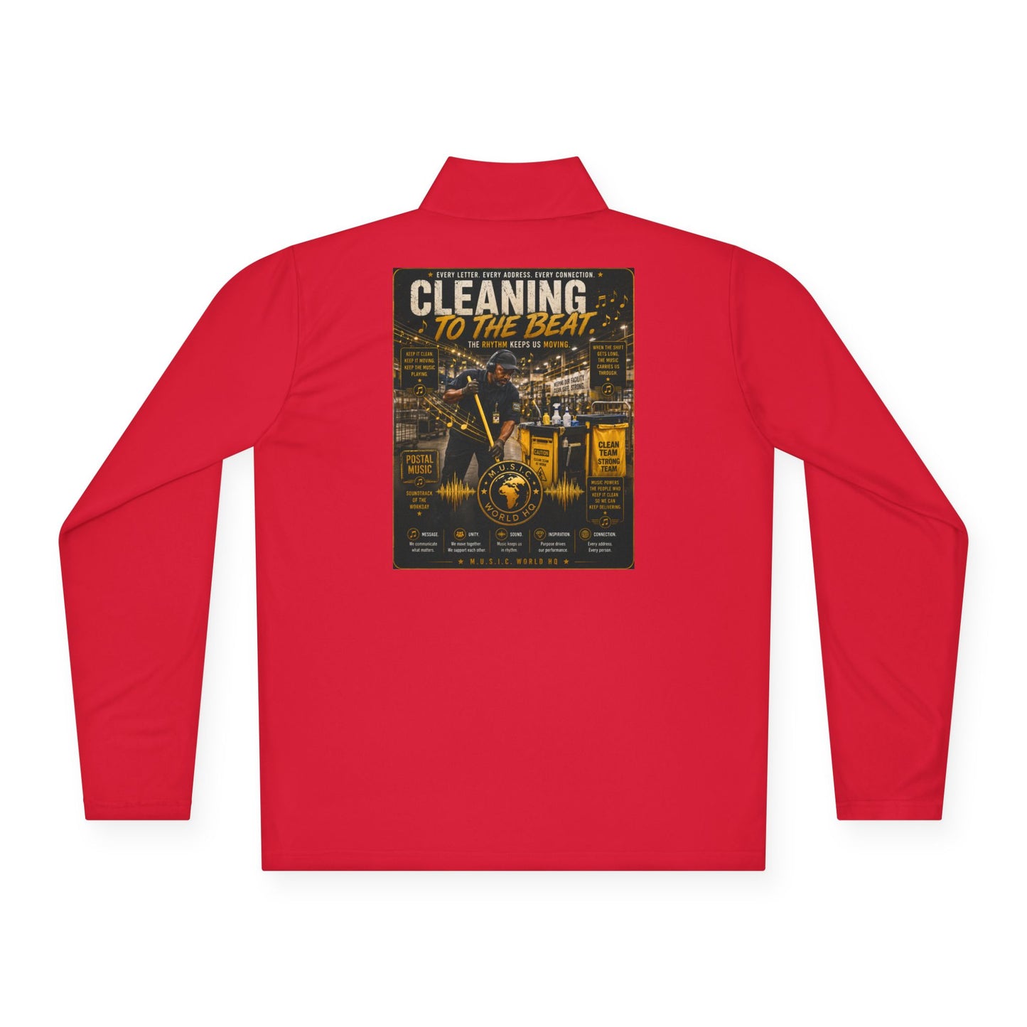 Cleaning to the Beat — Quarter-Zip Pullover