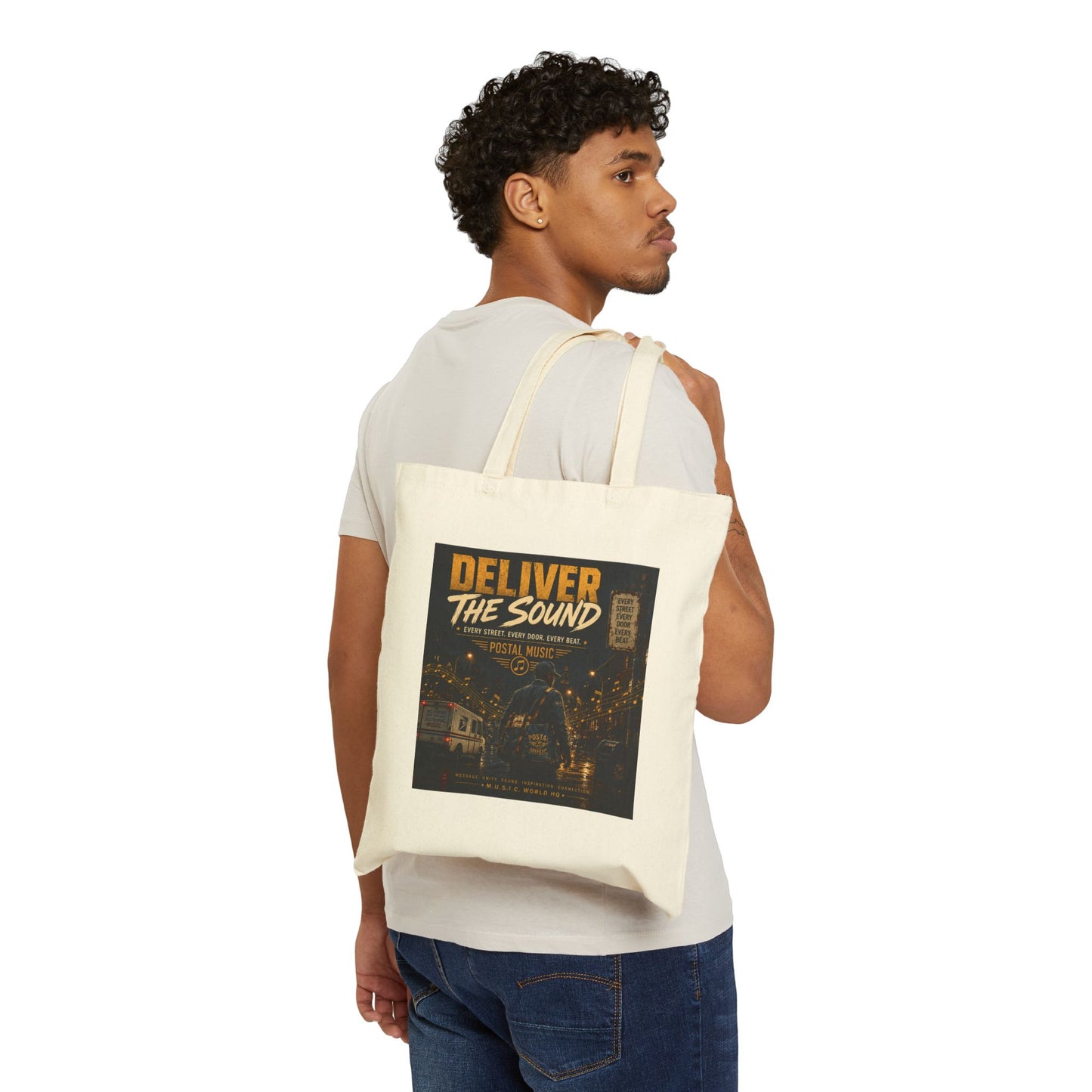 Postal Music — Deliver the Sound — Canvas Tote