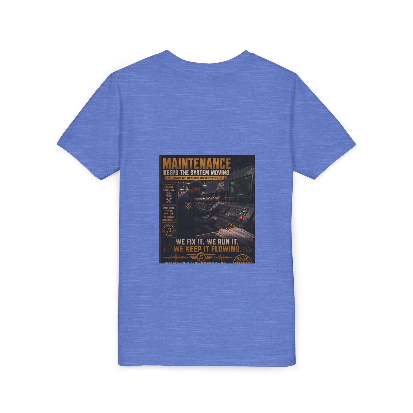 Postal Music — Maintenance Keeps the System Moving — Youth T-Shirt