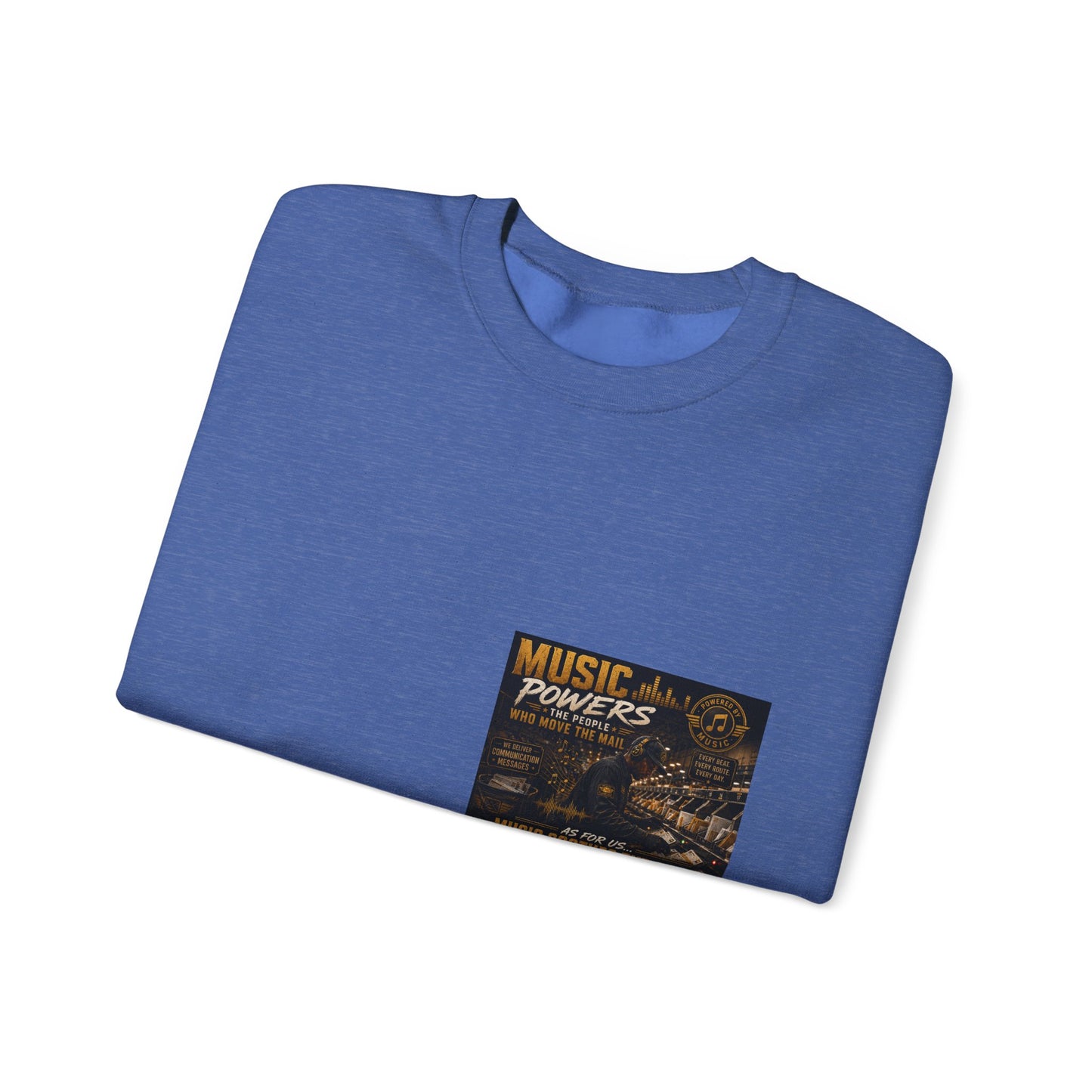 Postal Music — Music Powers the People — Core Crewneck Sweatshirt