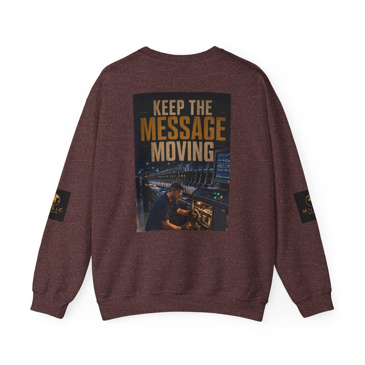 Postal Music — Keep the Message Moving — Core Crewneck Sweatshirt