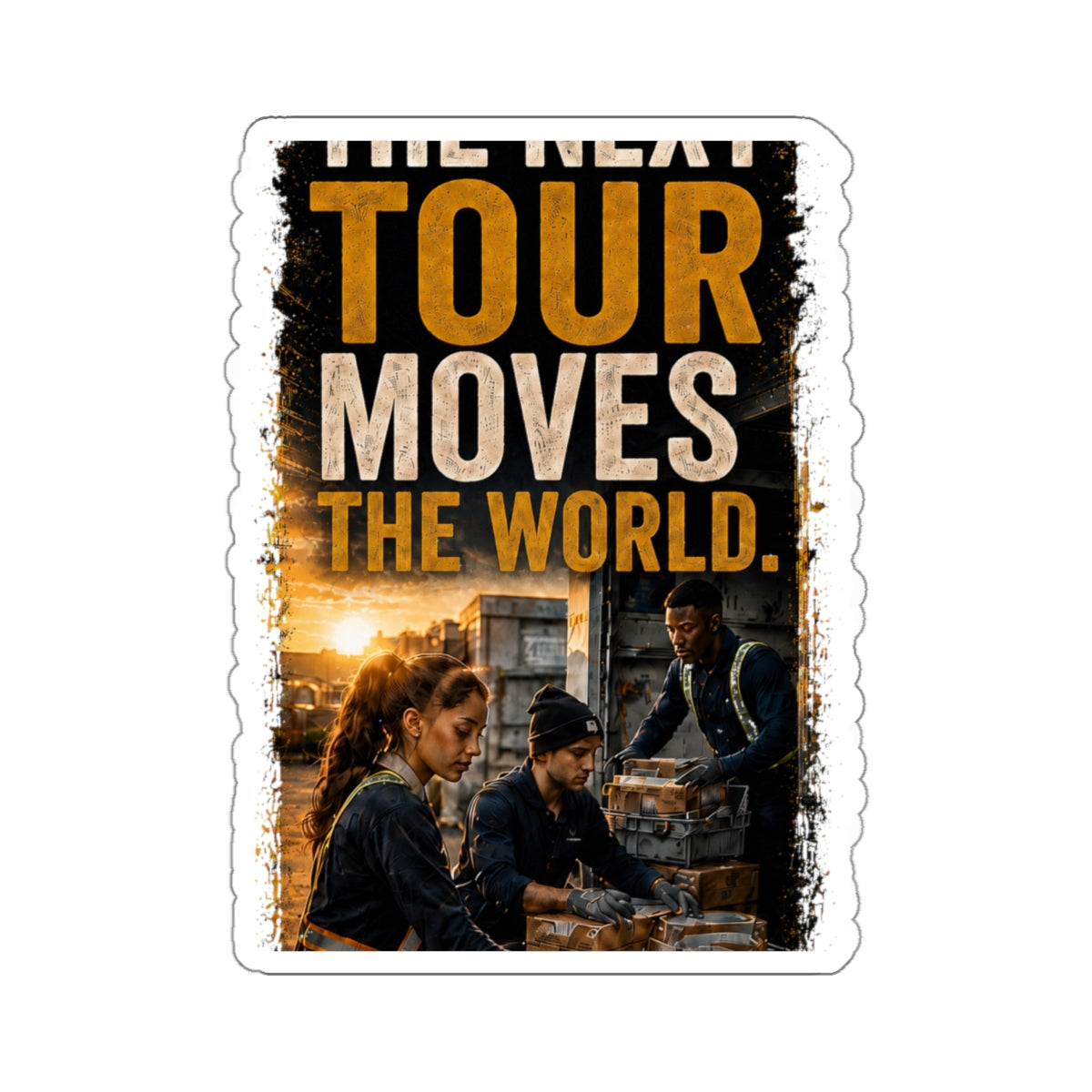Postal Music — The Next Tour Die-Cut Sticker