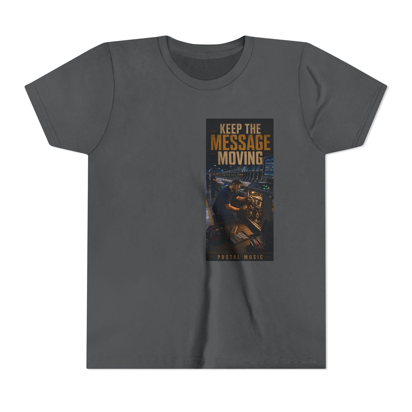 Postal Music — Keep the Message Moving — Youth T-Shirt