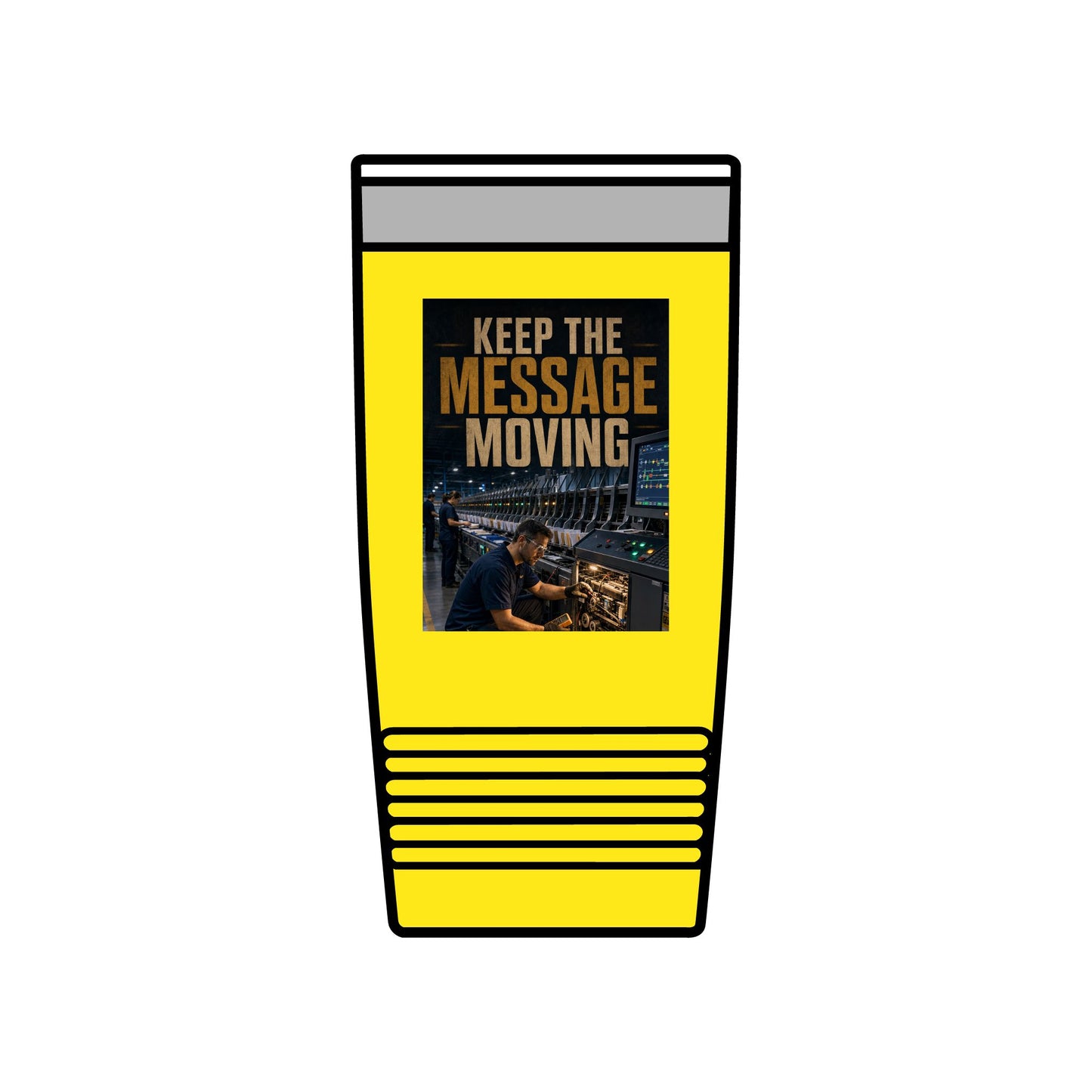 Postal Music — Keep the Message Moving — Insulated Tumbler 20oz