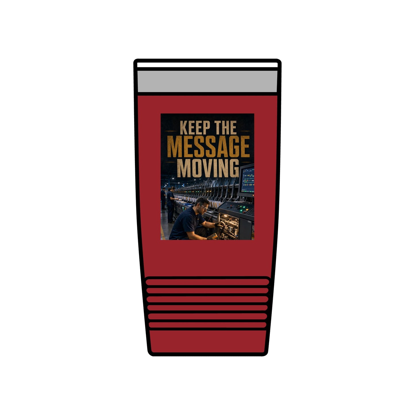 Postal Music — Keep the Message Moving — Insulated Tumbler 20oz