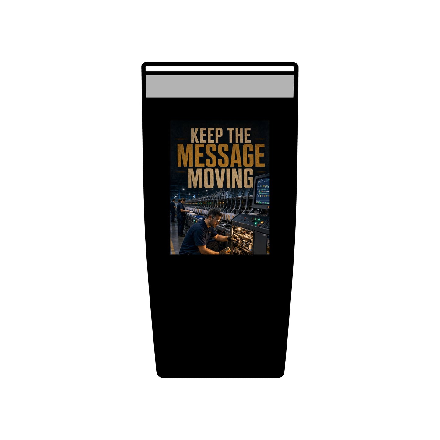 Postal Music — Keep the Message Moving — Insulated Tumbler 20oz