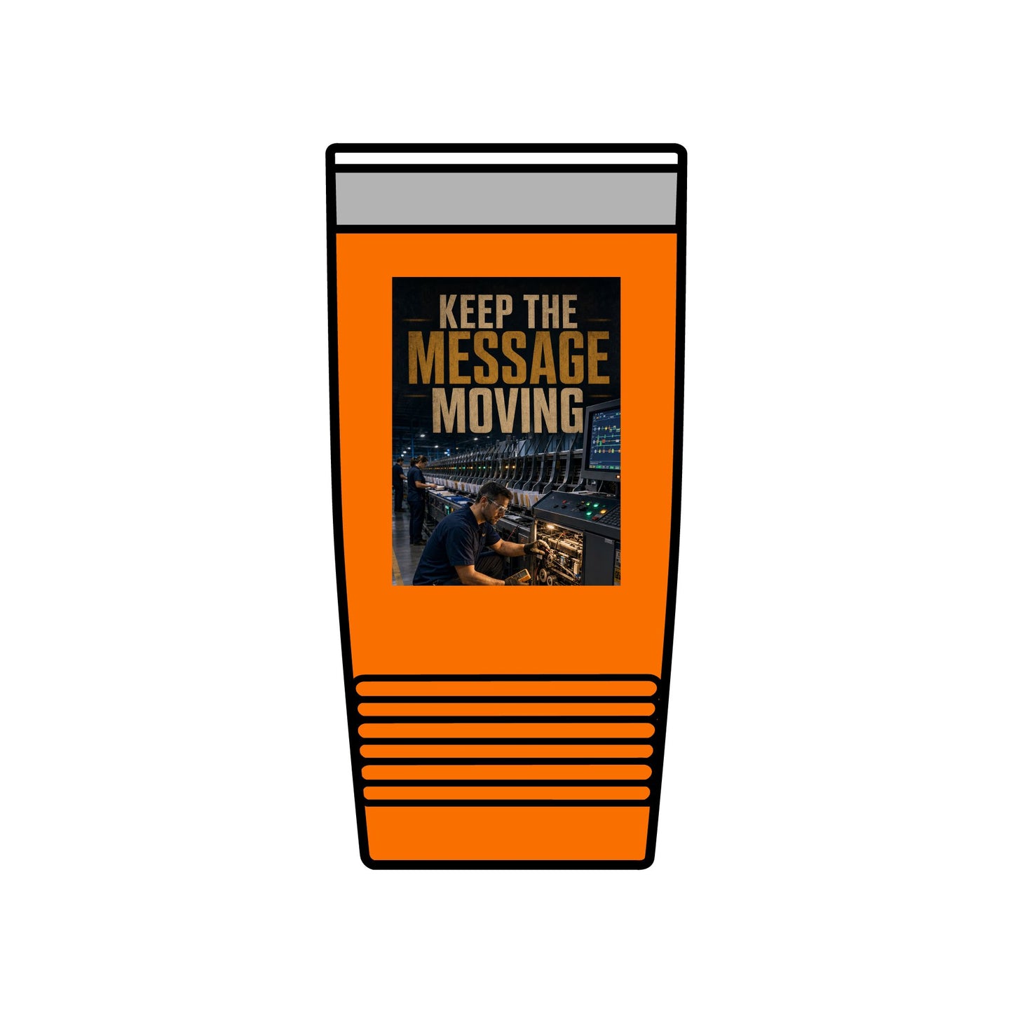 Postal Music — Keep the Message Moving — Insulated Tumbler 20oz