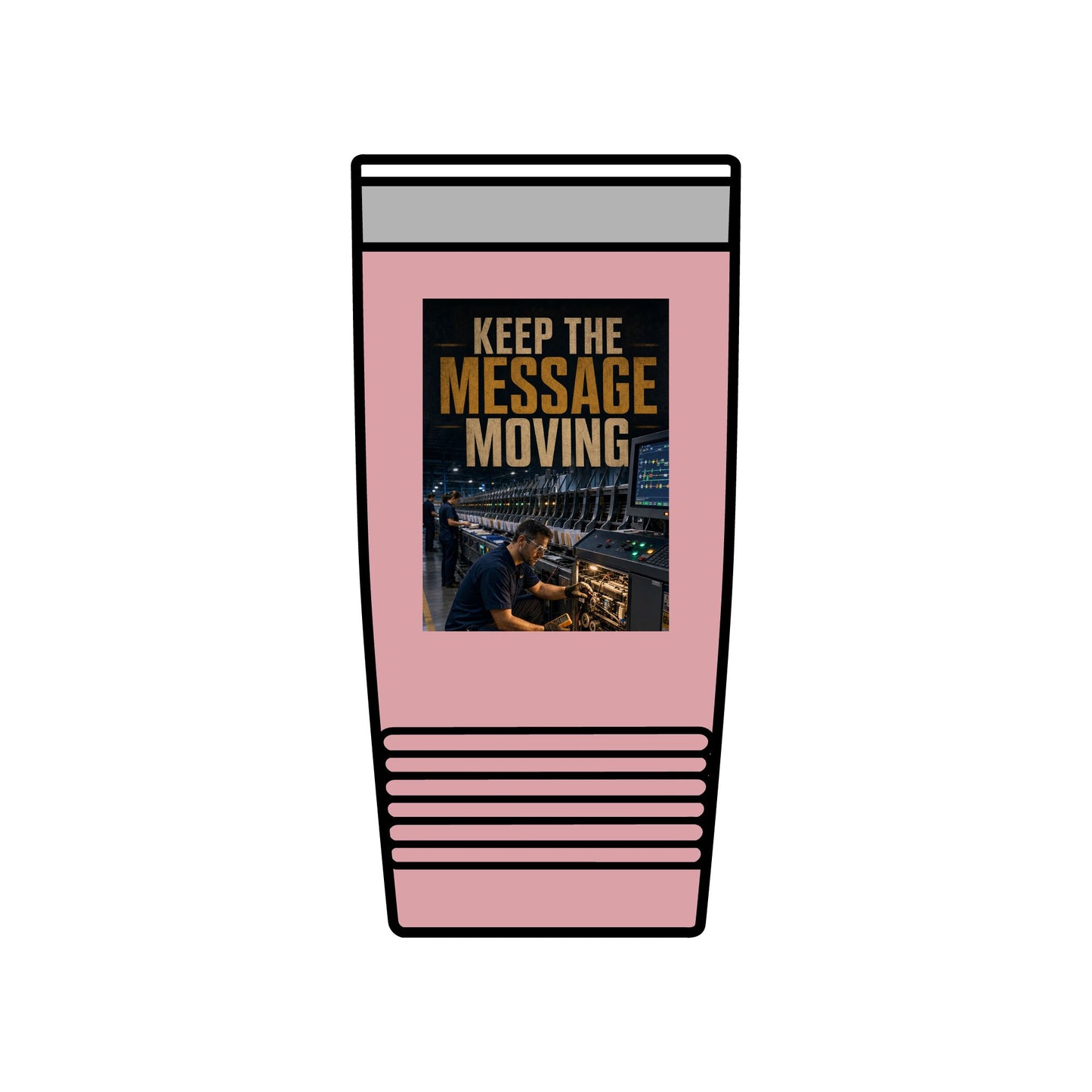 Postal Music — Keep the Message Moving — Insulated Tumbler 20oz