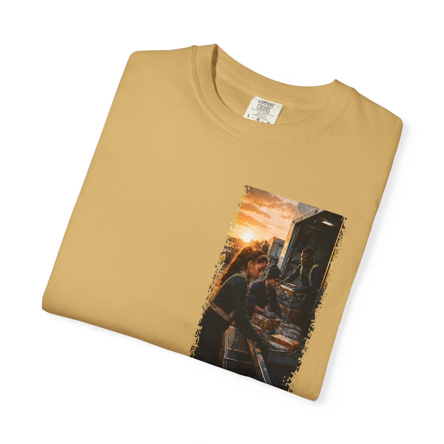 Postal Music — The Next Tour Garment-Dyed T-Shirt — Color Group 3 of 4