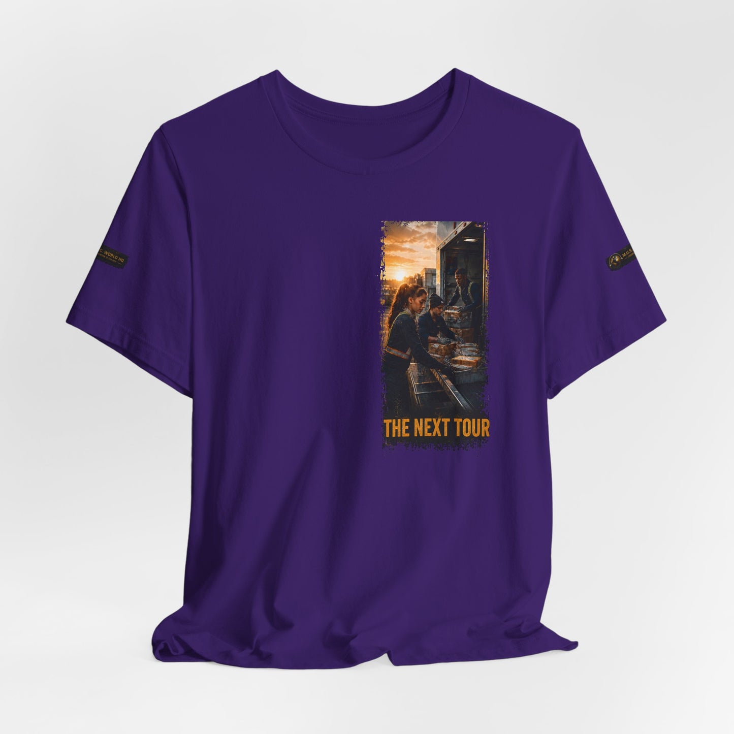 Postal Music — The Next Tour Premium Unisex T-Shirt — Color Group 10 of 11