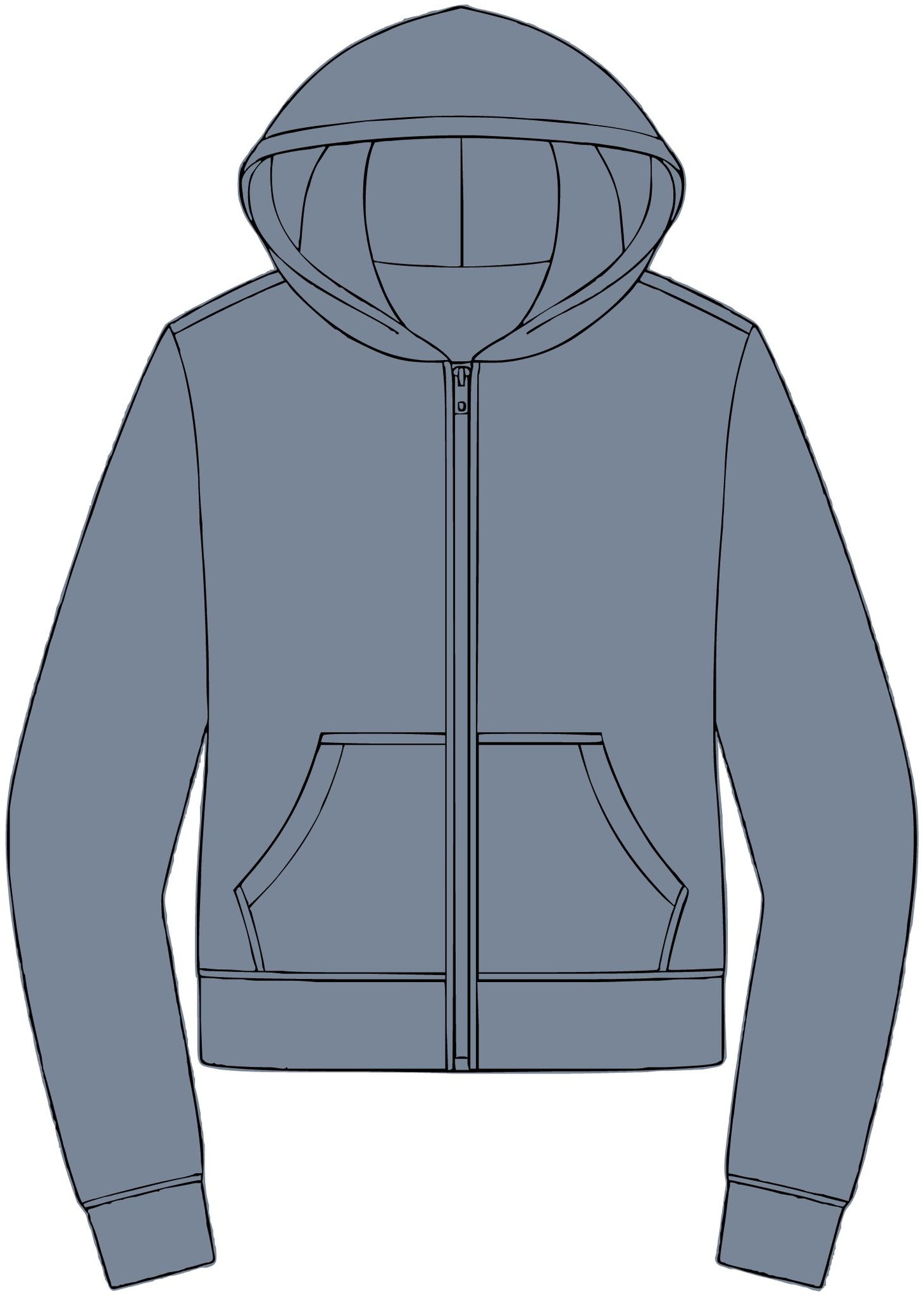 Postal Music - We Set the Stage - Women's Full-Zip Fleece Hoodie