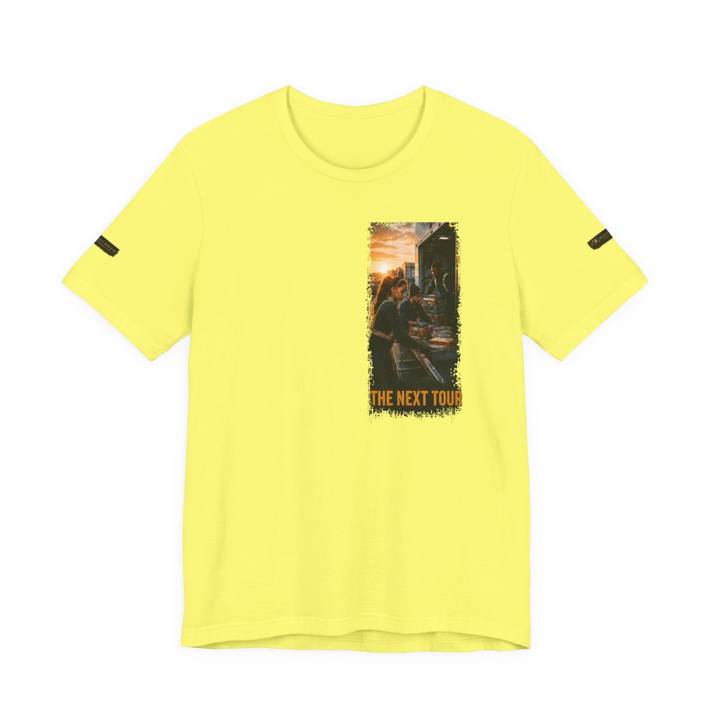 Postal Music — The Next Tour Premium Unisex T-Shirt — Color Group 11 of 11