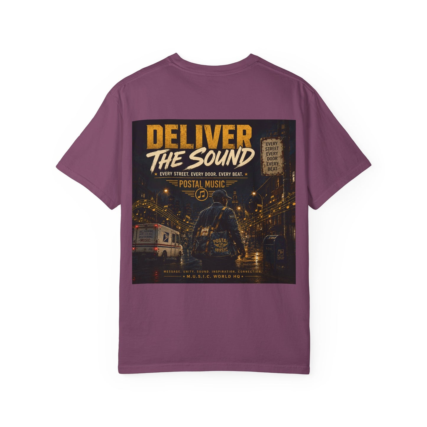 Postal Music — Deliver the Sound — Garment-Dyed T-Shirt