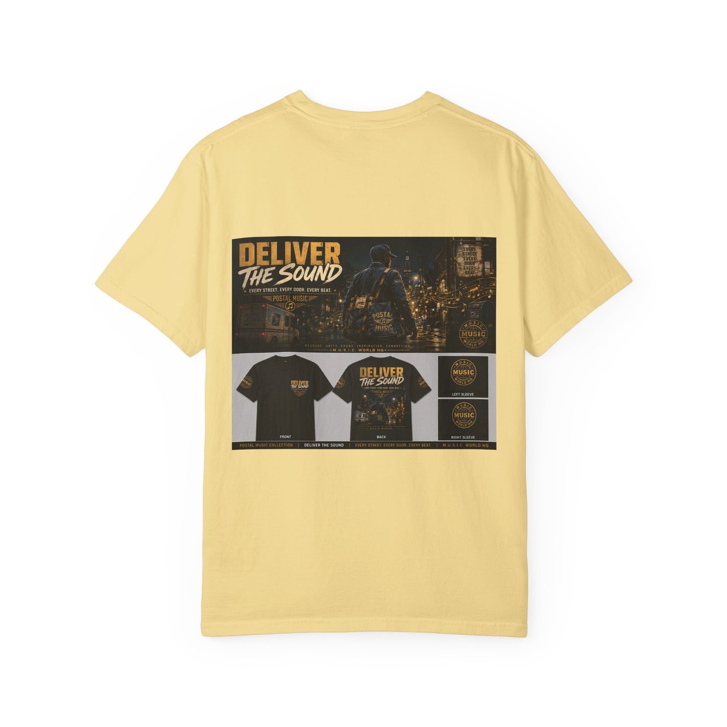 Postal Music — Deliver the Sound — Garment-Dyed T-Shirt