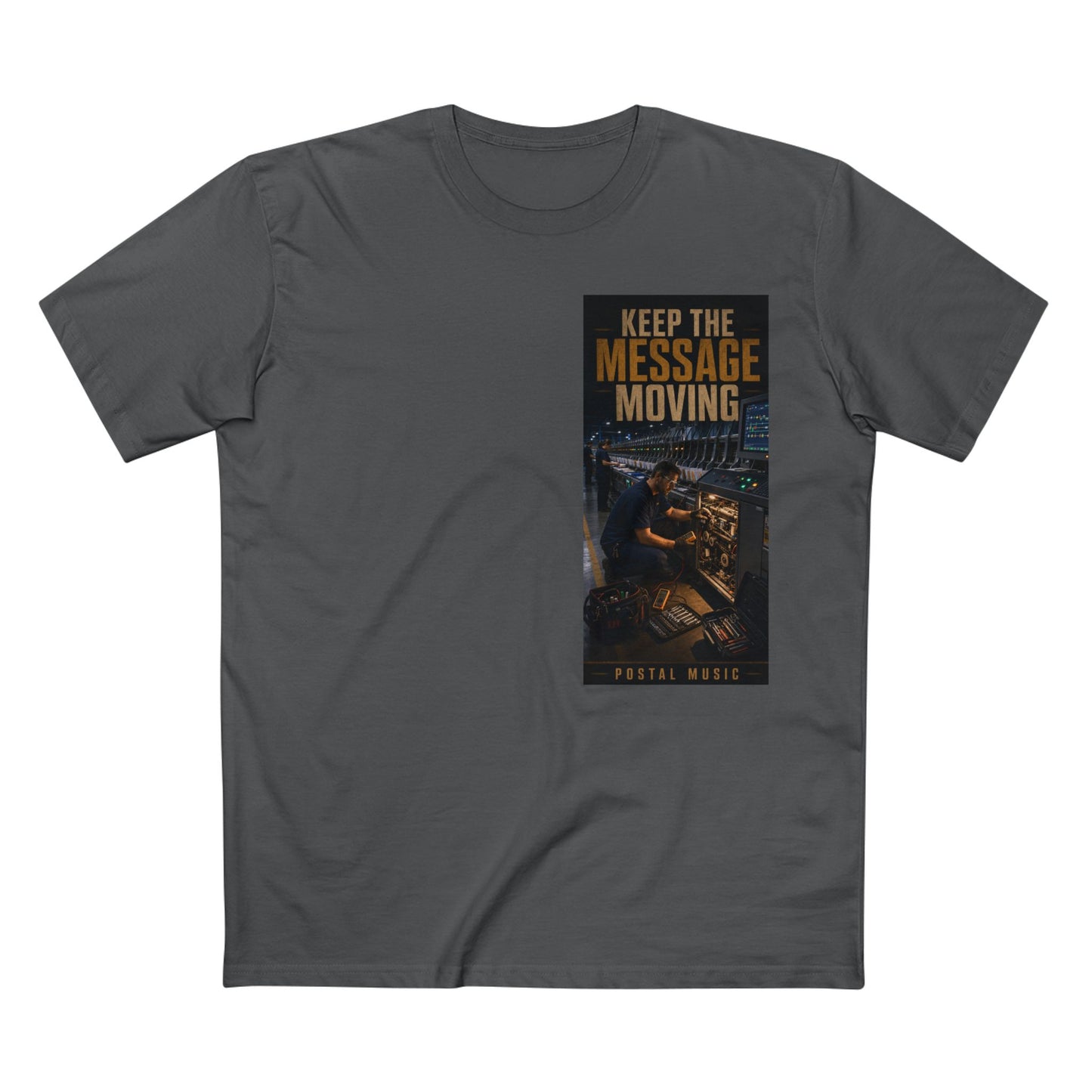 Postal Music — Keep the Message Moving — Streetwear T-Shirt