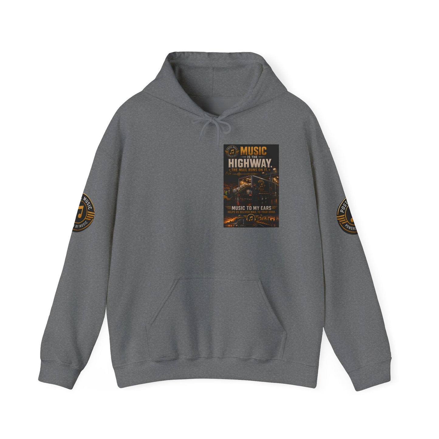 Postal Music — Music Is the Highway — Core Pullover Hoodie