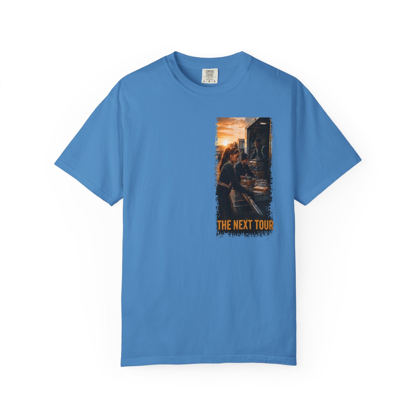 Postal Music — The Next Tour Garment-Dyed T-Shirt — Color Group 4 of 4