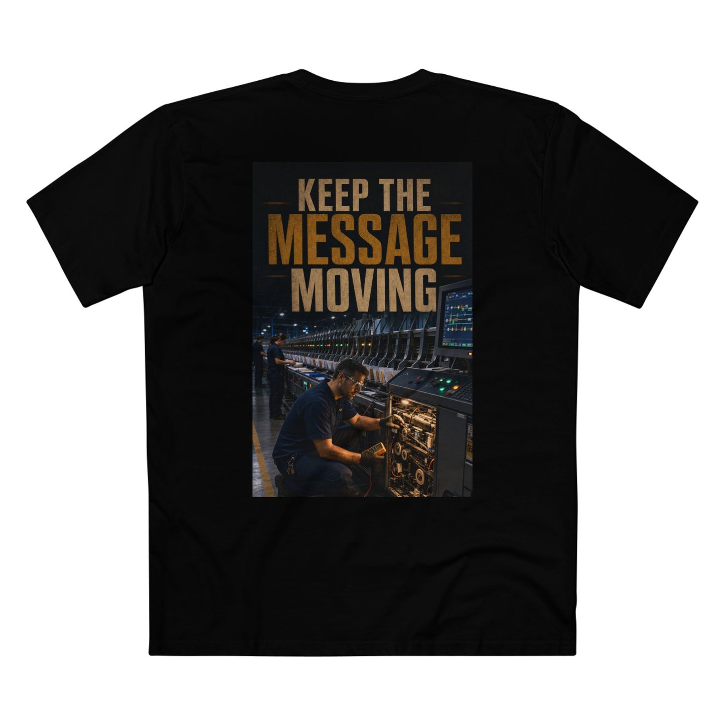 Postal Music — Keep the Message Moving — Streetwear T-Shirt