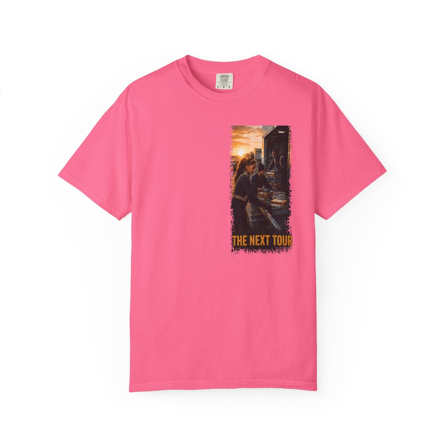 Postal Music — The Next Tour Garment-Dyed T-Shirt — Color Group 2 of 4