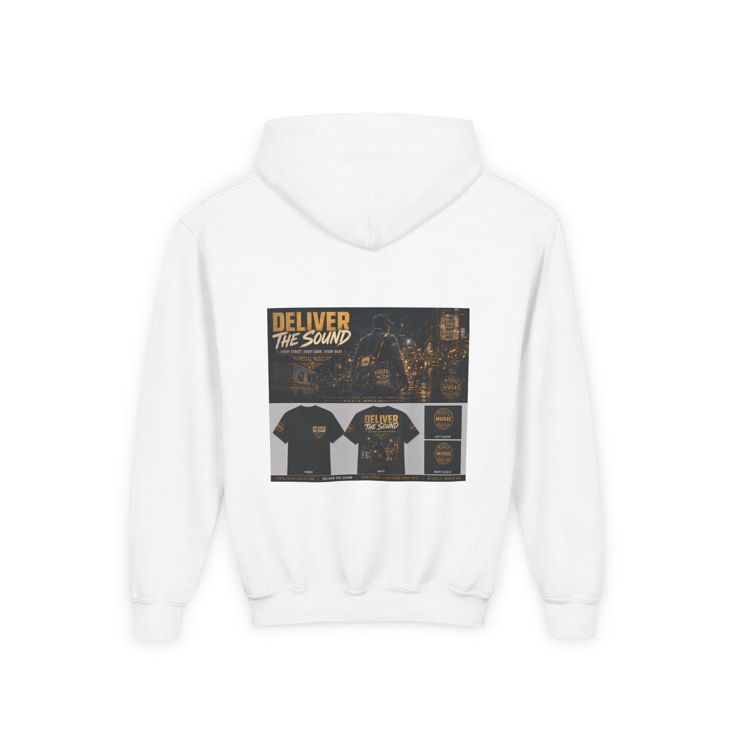 Postal Music — Deliver the Sound — Youth Hoodie